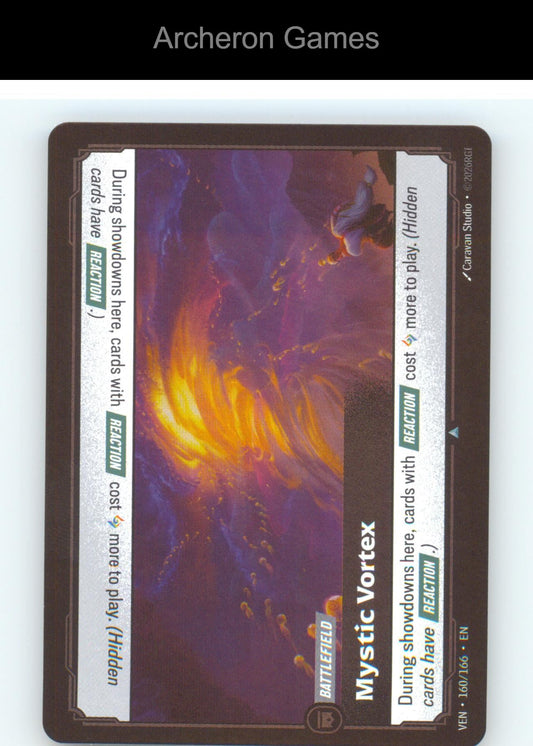 Mystic Vortex VEN 160/166 UC Vendetta Riftbound Card Foil