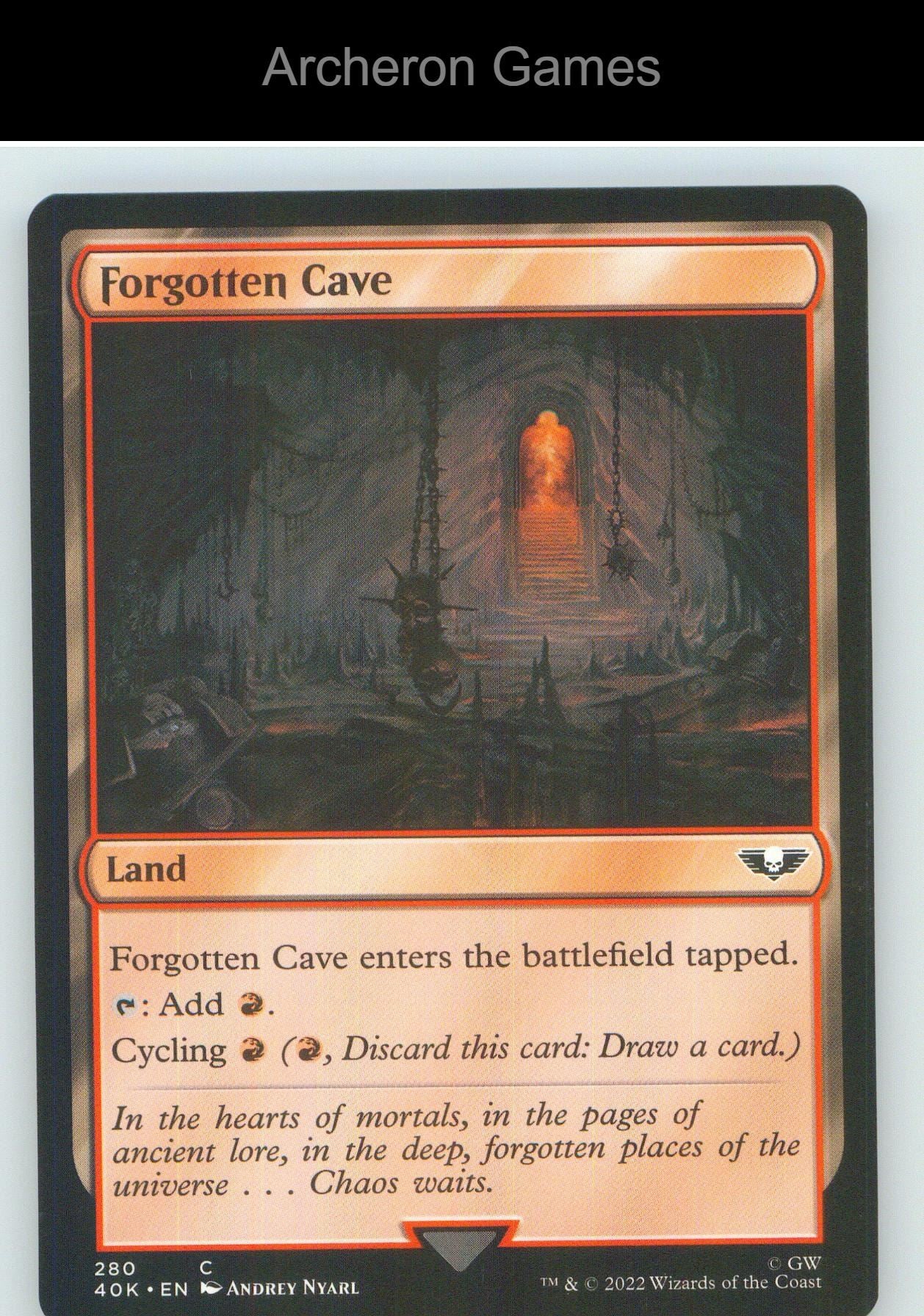 Forgotten Cave 280 C MTG Card NM/EX+