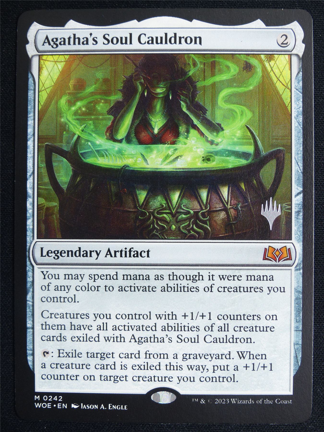Agatha's Soul Cauldron Promo stamped - WOE - Mtg Card #4LP