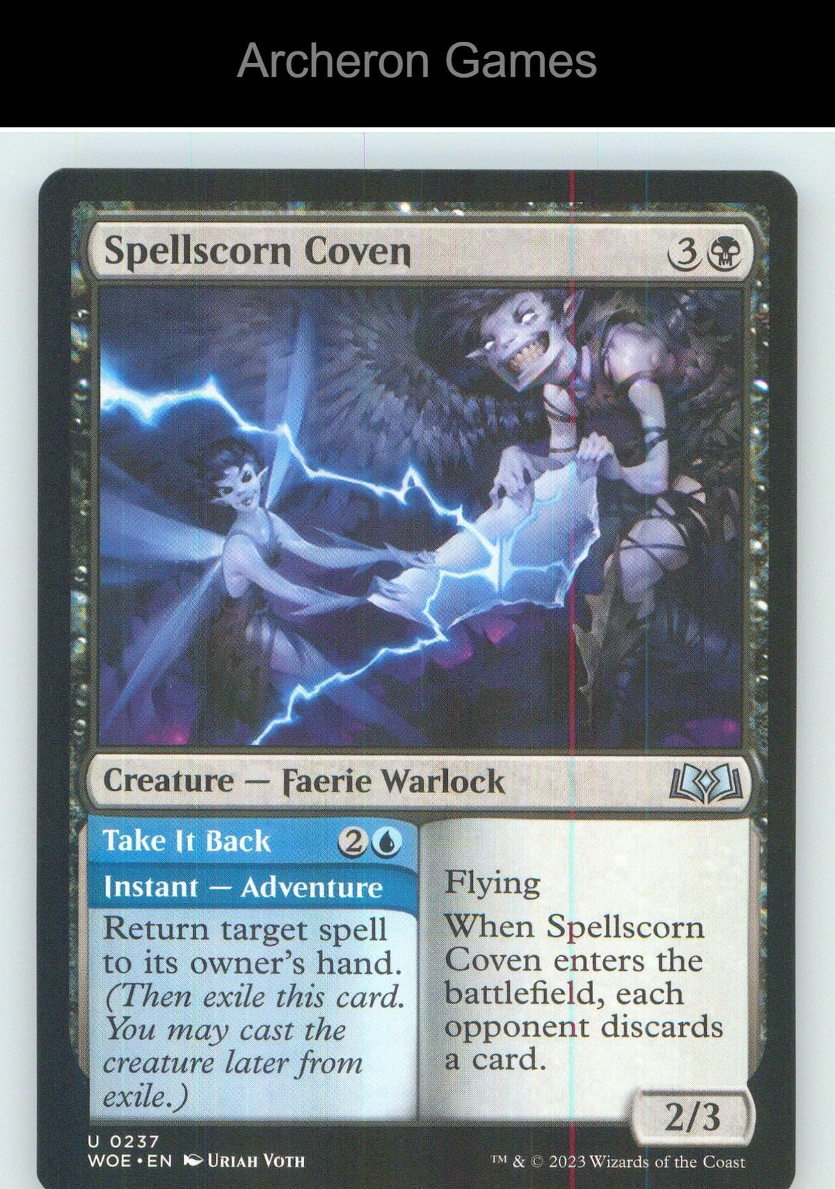Spellscorn Coven WOE 237 UC MTG Card NM/EX+