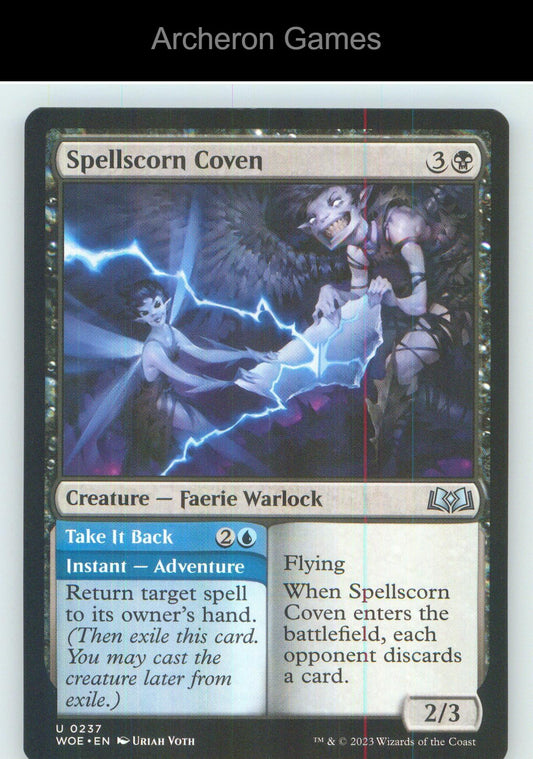 Spellscorn Coven WOE 237 UC MTG Card NM/EX+