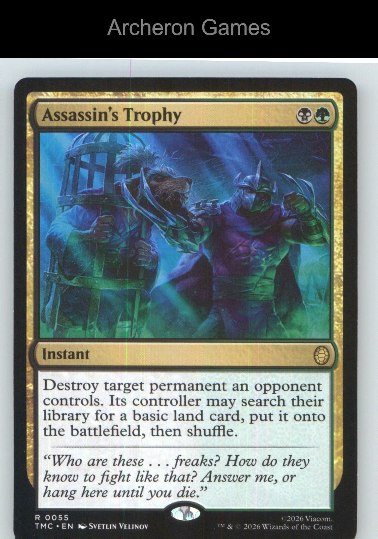 Assassin's Trophy (Surge Foil) TMC 55 HOLO R MTG Card NM/EX+