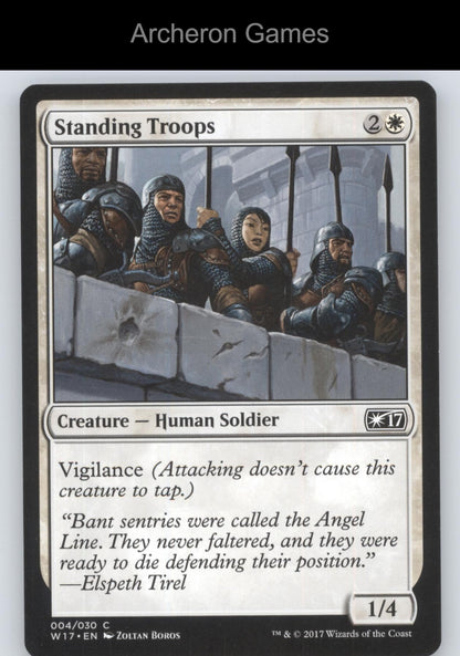 Standing Troops 4 C MTG Card Welcome Deck 2017
