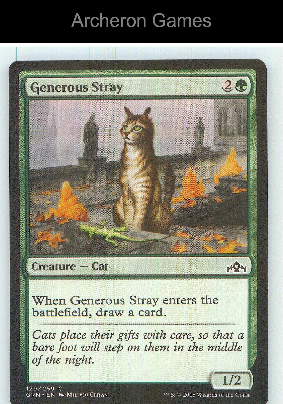 Generous Stray GRN 129 C MTG Card NM/EX+