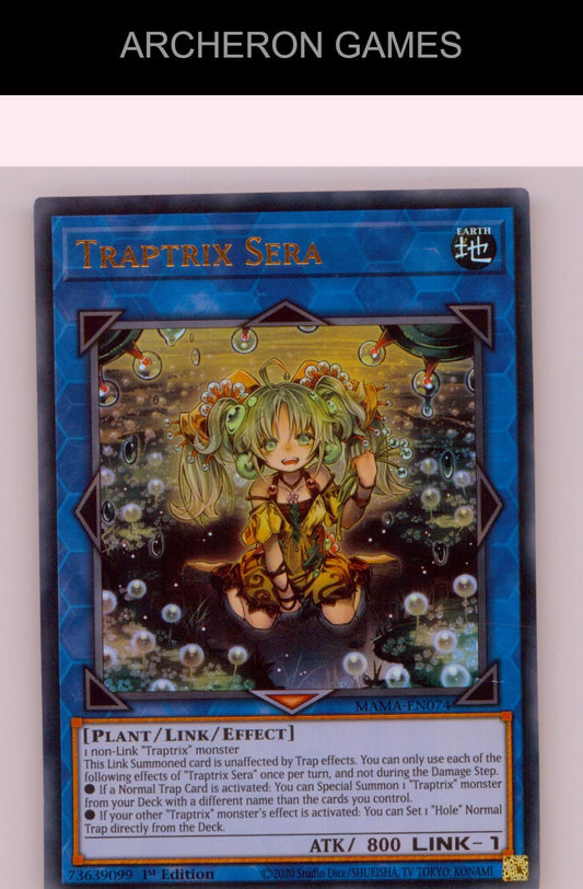 Traptrix Sera Ultra Rare YUGIOH Card 1st Edition