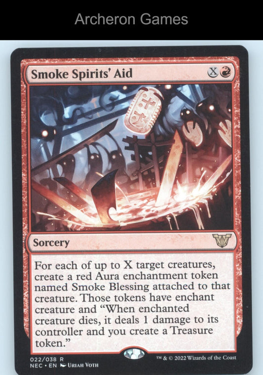 Smoke Spirits' Aid 22 R MTG Card Commander: Kamigawa: Neon Dynasty