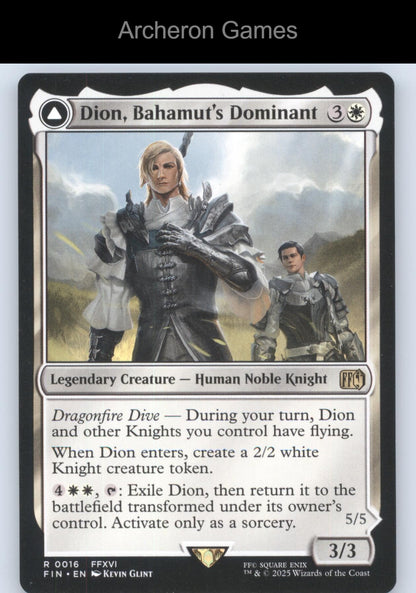 Dion, Bahamut's Dominant 16 R MTG Card FINAL FANTASY