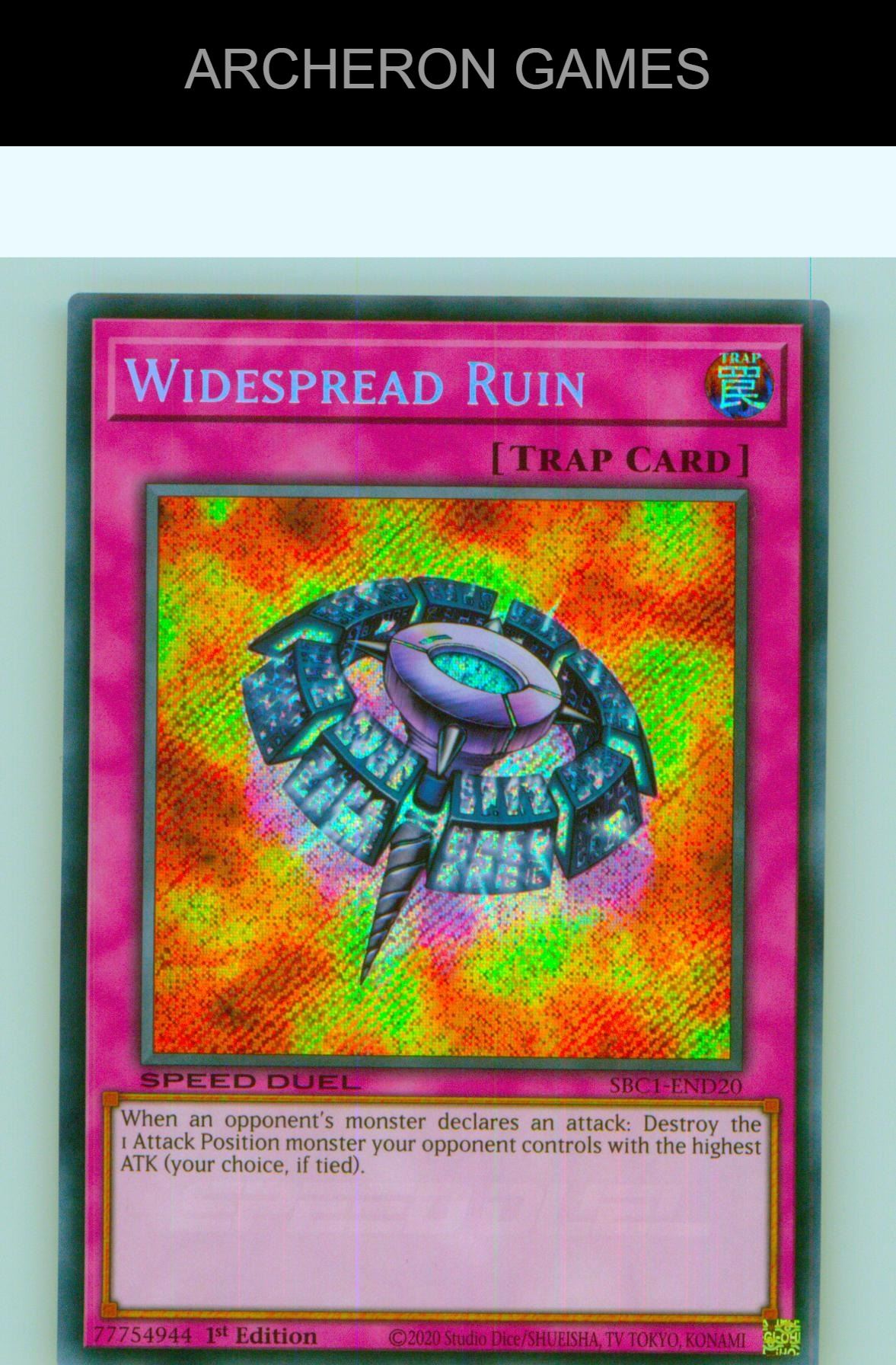 Widespread Ruin (Secret Rare) SEC YUGIOH Card 1st Edition