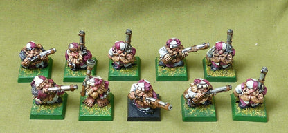 Classic Metal Dawrf Gunners painted - Dwarves - Warhamer Fantasy #4X3