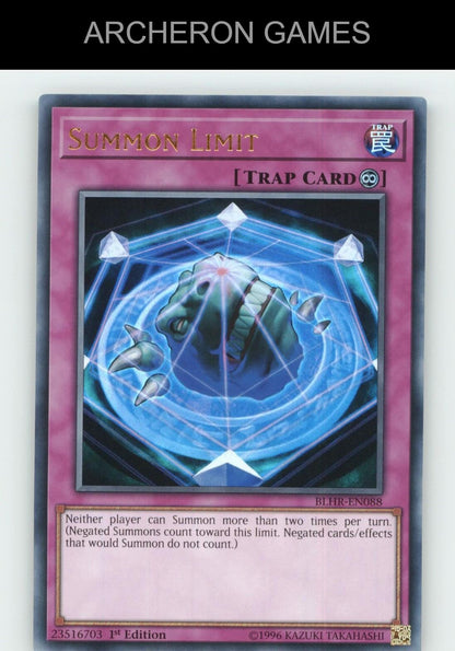 Summon Limit Ultra Rare YUGIOH Card