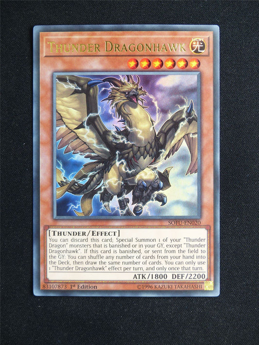 Thunder Dragonhawk SOFU Ultra Rare - 1st ed Yugioh Card #22G