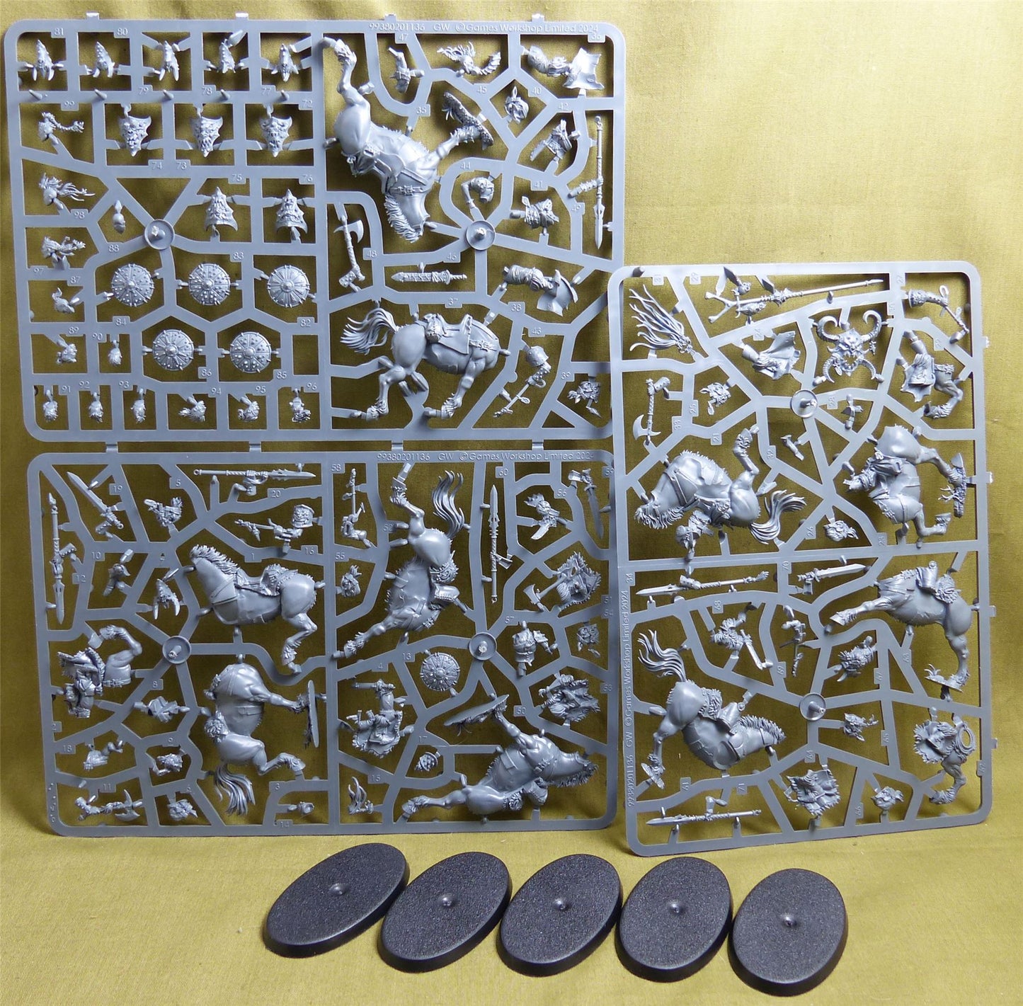 Darkoath Fellriders complete sprue - Slaves to Darkness - Warhammer AoS #32J
