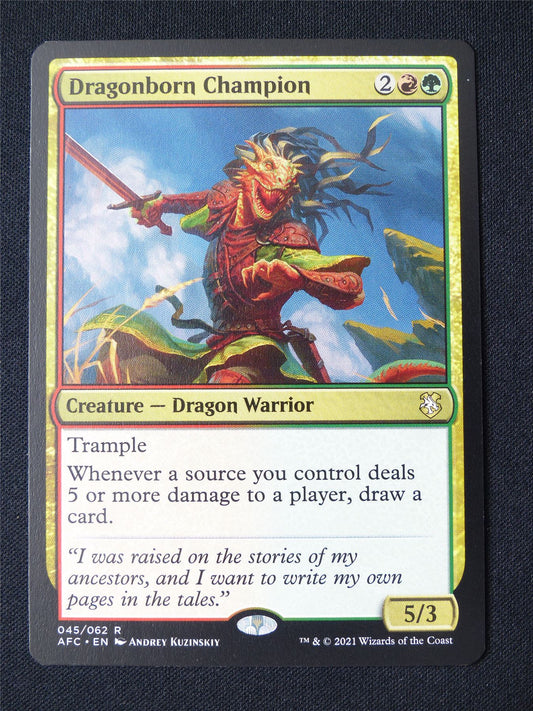 Drgonborn Champion - AFC - Mtg Card #10A