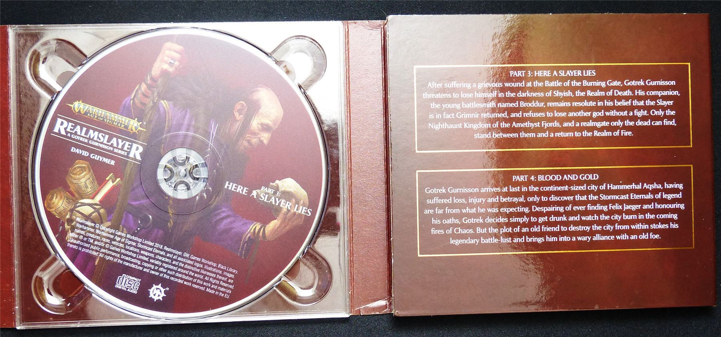 Realmslayer A Gotrek Gurnisson Series CDs - Warhammer Audio Novel #SX