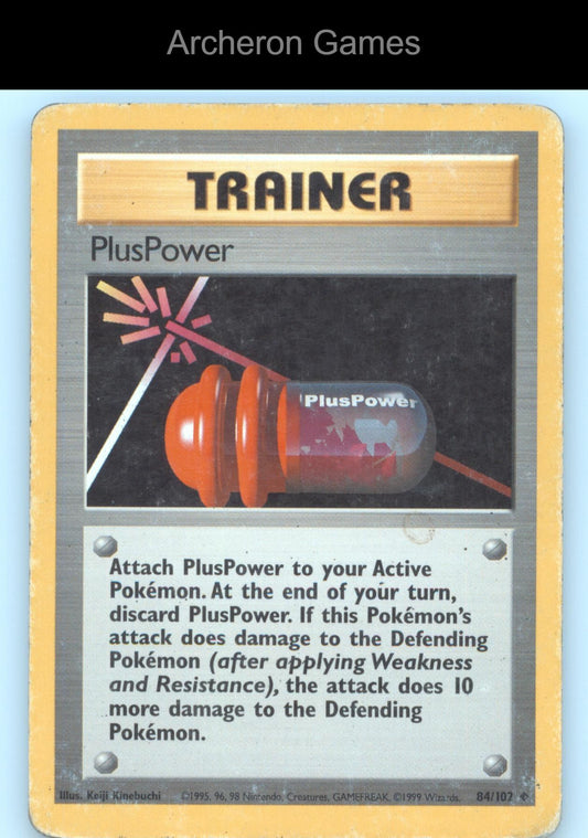 Pokemon Card PlusPower B2 113/130 UC Base Set 2
