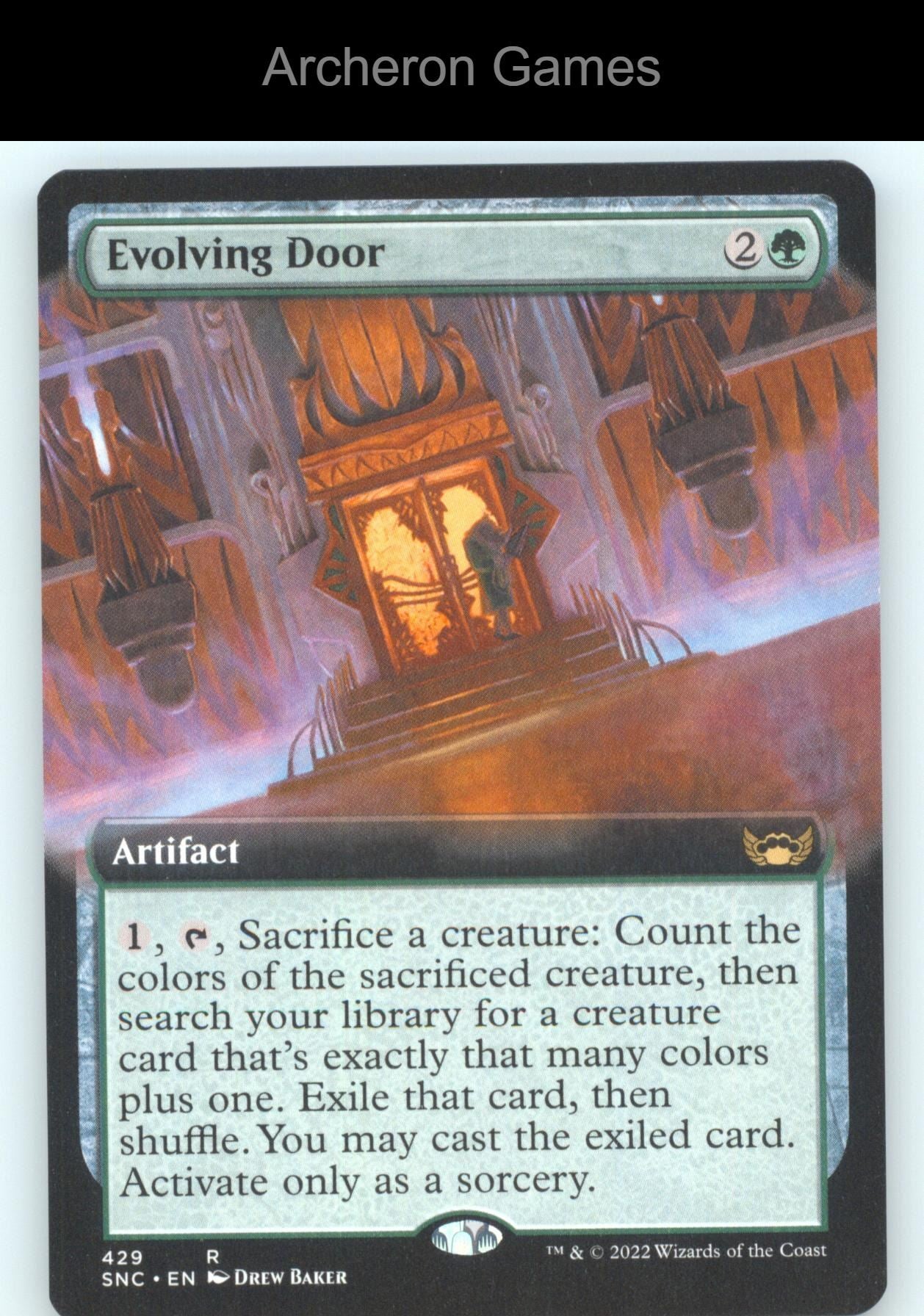 Evolving Door (Extended Art) 429 R MTG Card Streets of New Capenna