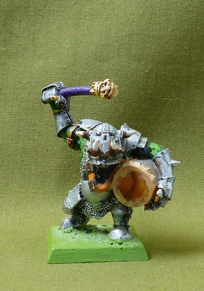 Classic Metal Black Orc Drummer - Orcs & Goblins - Warhammer Old World #2VV