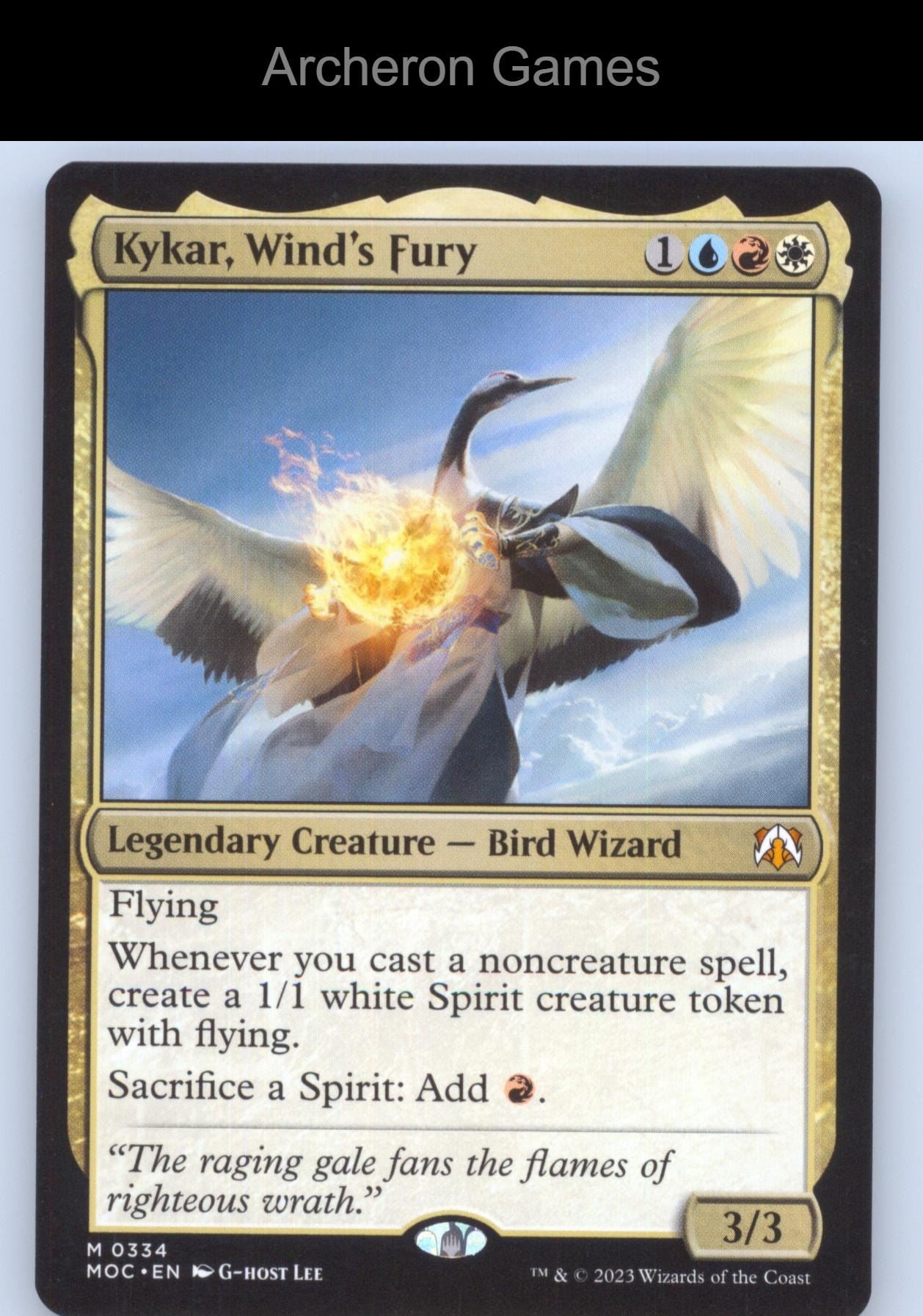 Kykar, Wind's Fury 334 Mythic MTG Card Commander: March of the Machine