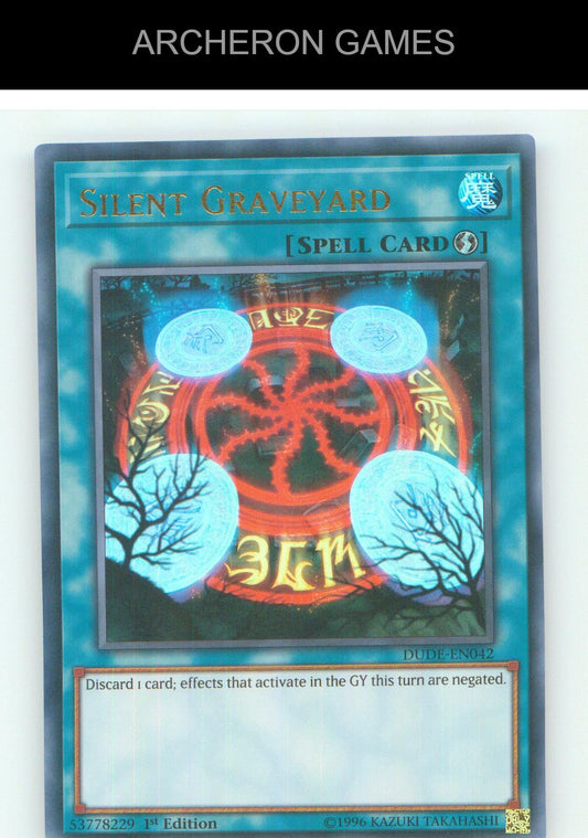 Silent Graveyard UR YUGIOH Card 1st Edition