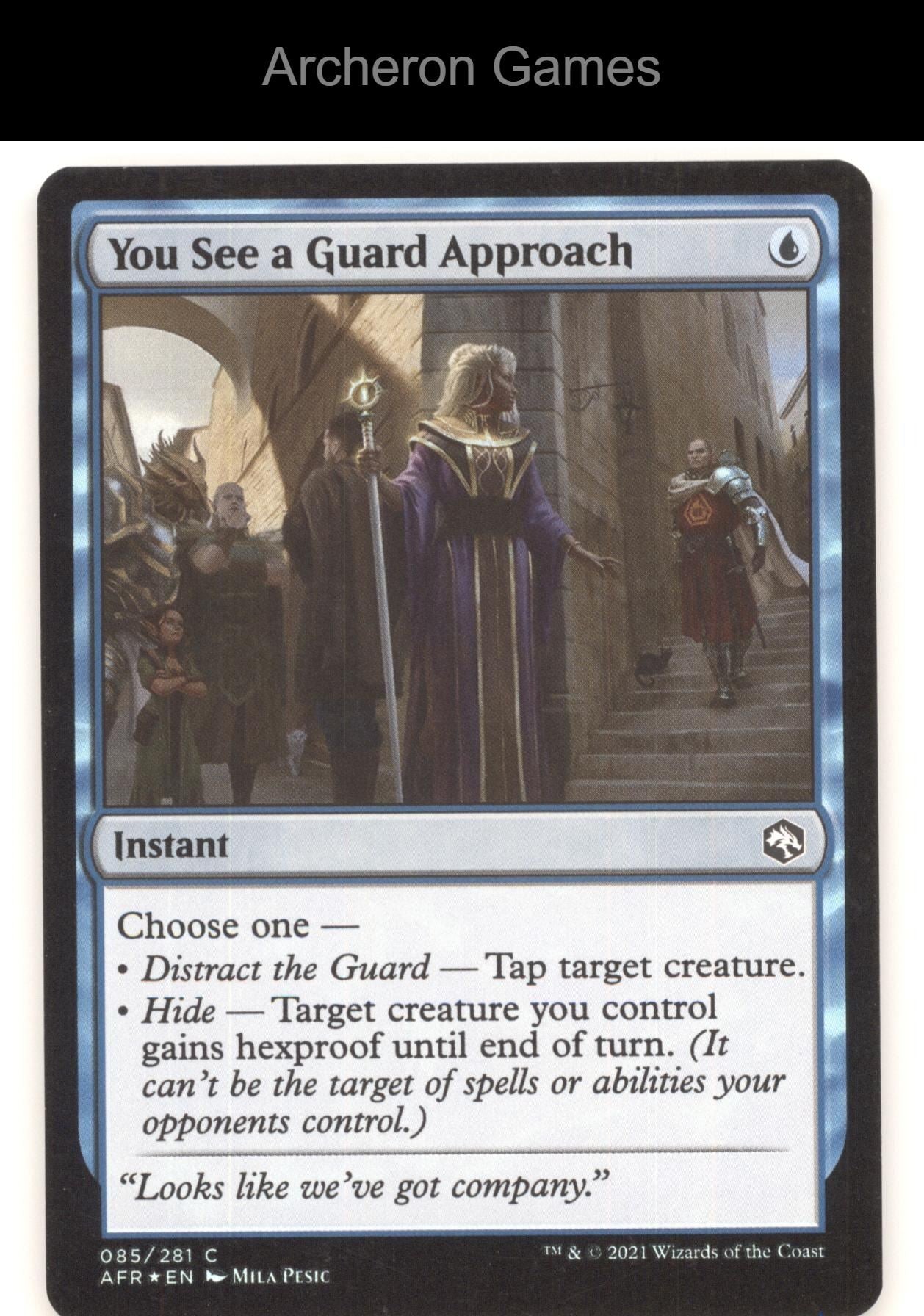 You See a Guard Approach 85 C MTG Card Adventures in the Forgotten Realms