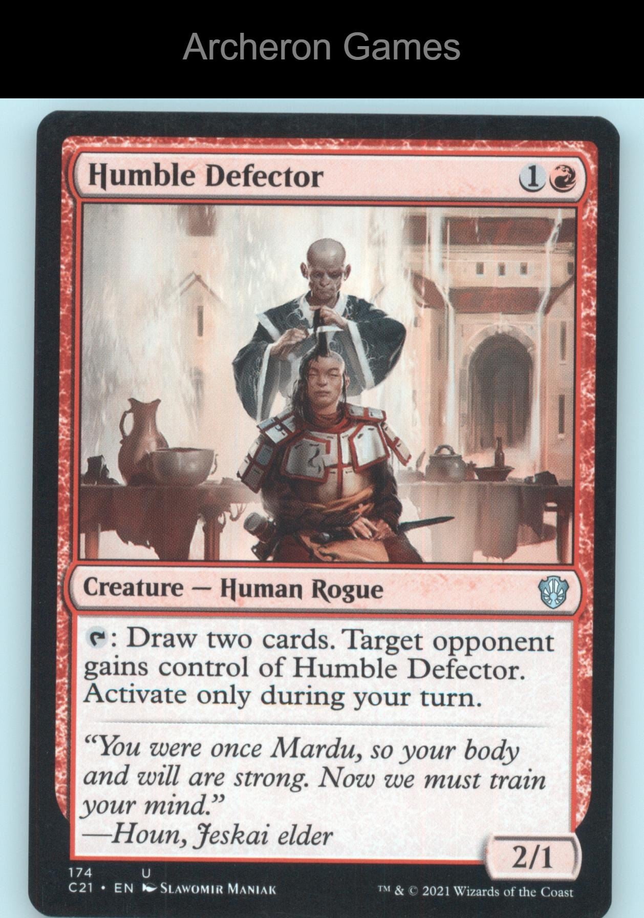 Humble Defector 174 UC MTG Card Commander 2021