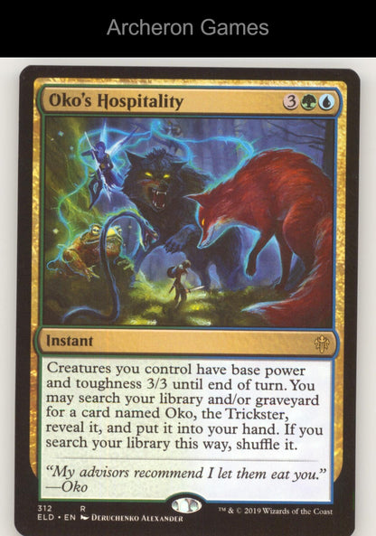 Oko's Hospitality 312 R MTG Card Throne of Eldraine