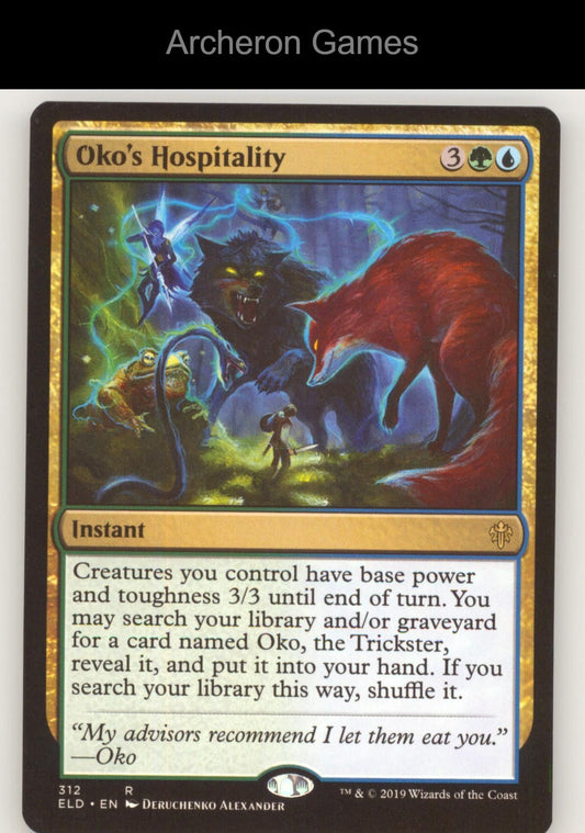 Oko's Hospitality 312 R MTG Card Throne of Eldraine