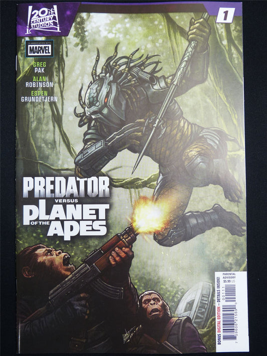 PREDATOR versus Planet of the Apes #1 Cvr A - Sep 2026 Marvel Comic #2OJ