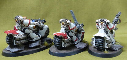 Bike Squad - Space Marines White Scars - Warhammer 40K #2G8