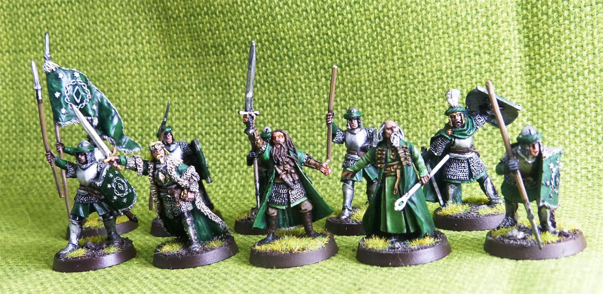 LOTR Mesbg Arathorn and Halbeth Arnor Painted - Warhammer AoS 40k #CN