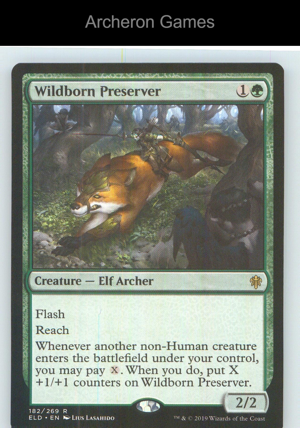 Wildborn Preserver ELD 182 R MTG Card NM/EX+