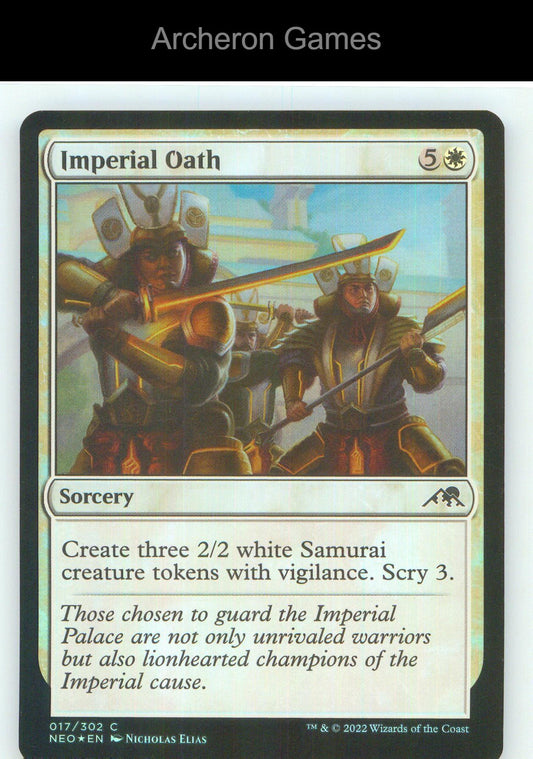 Imperial Oath NEO 17 C MTG Card NM/EX+ Foil