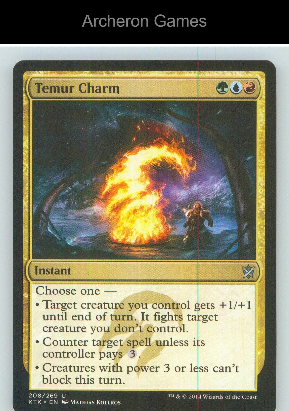 Temur Charm KTK 208 UC MTG Card NM/EX+