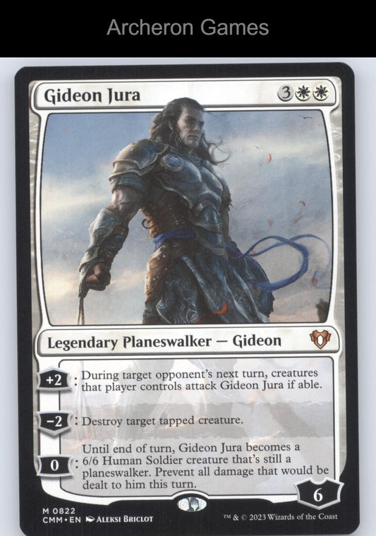 Gideon Jura 822 Mythic MTG Card Commander Masters