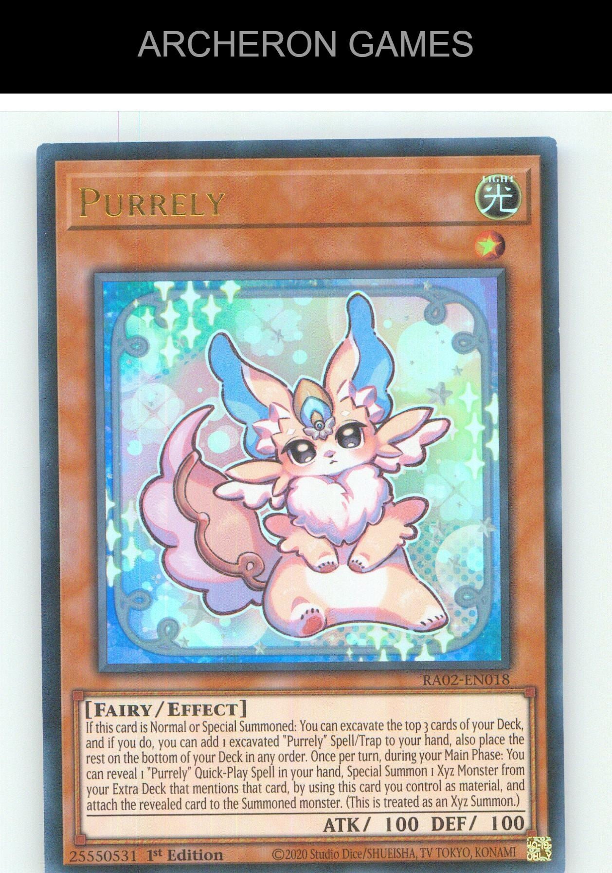 Purrely (UR) UR YUGIOH Card 1st Edition