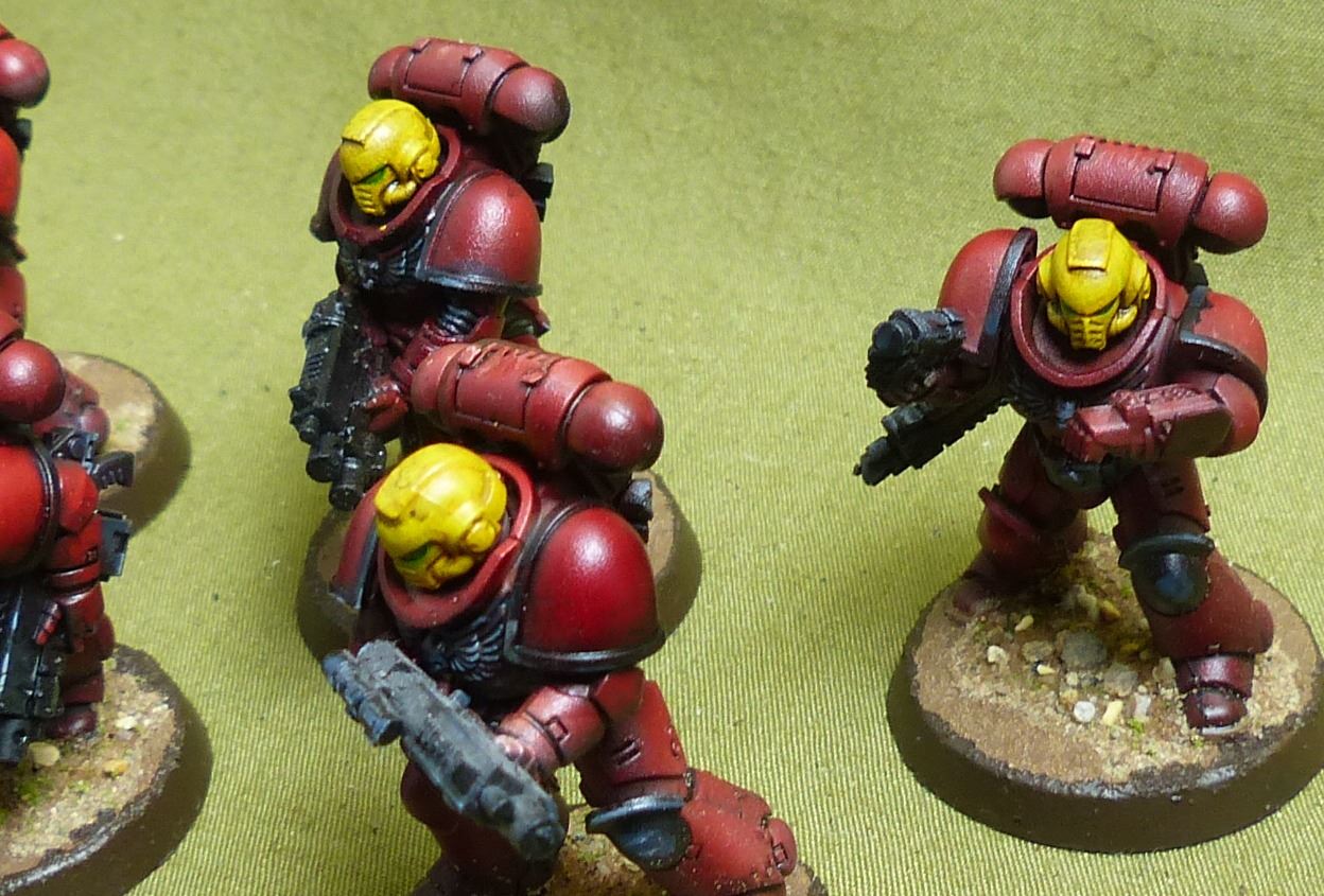 Intercessor Squad set of 5 painted - Blood Angels - Warhammer 40K #3ZB