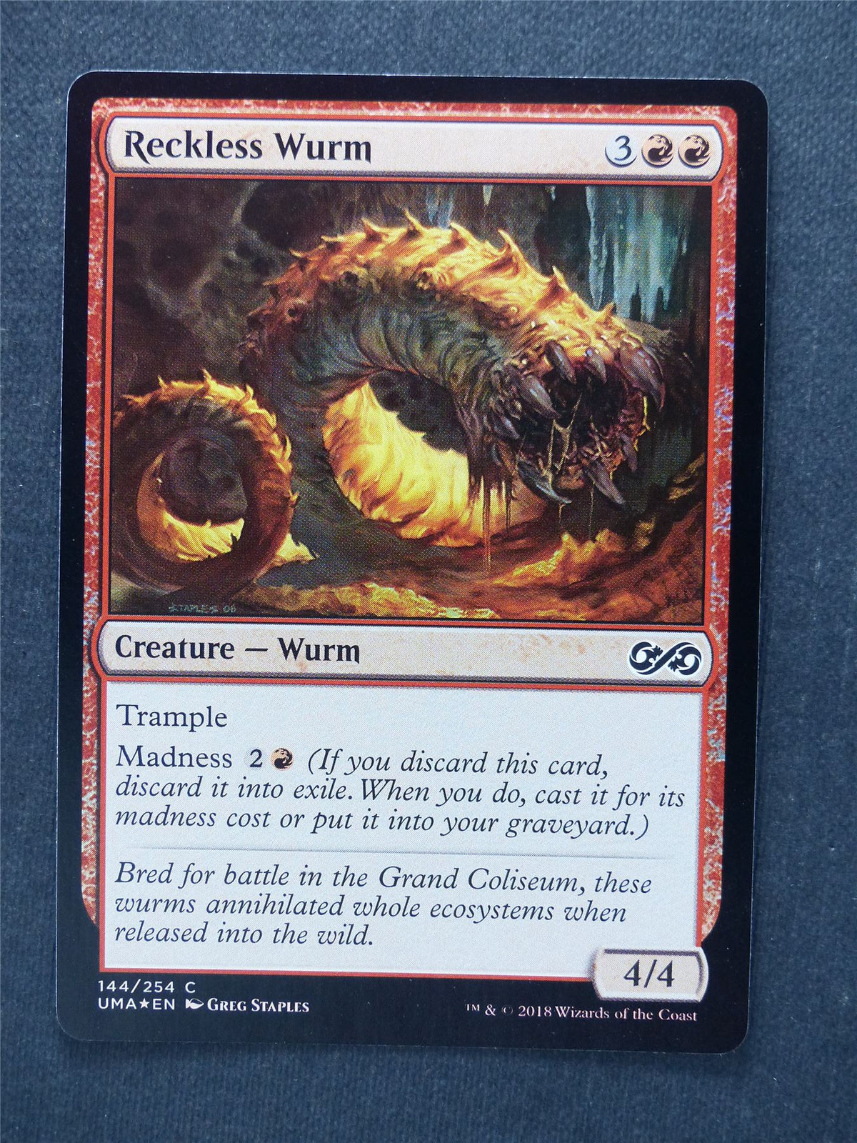 Reckless Wurm Foil - Mtg Magic Cards #SB