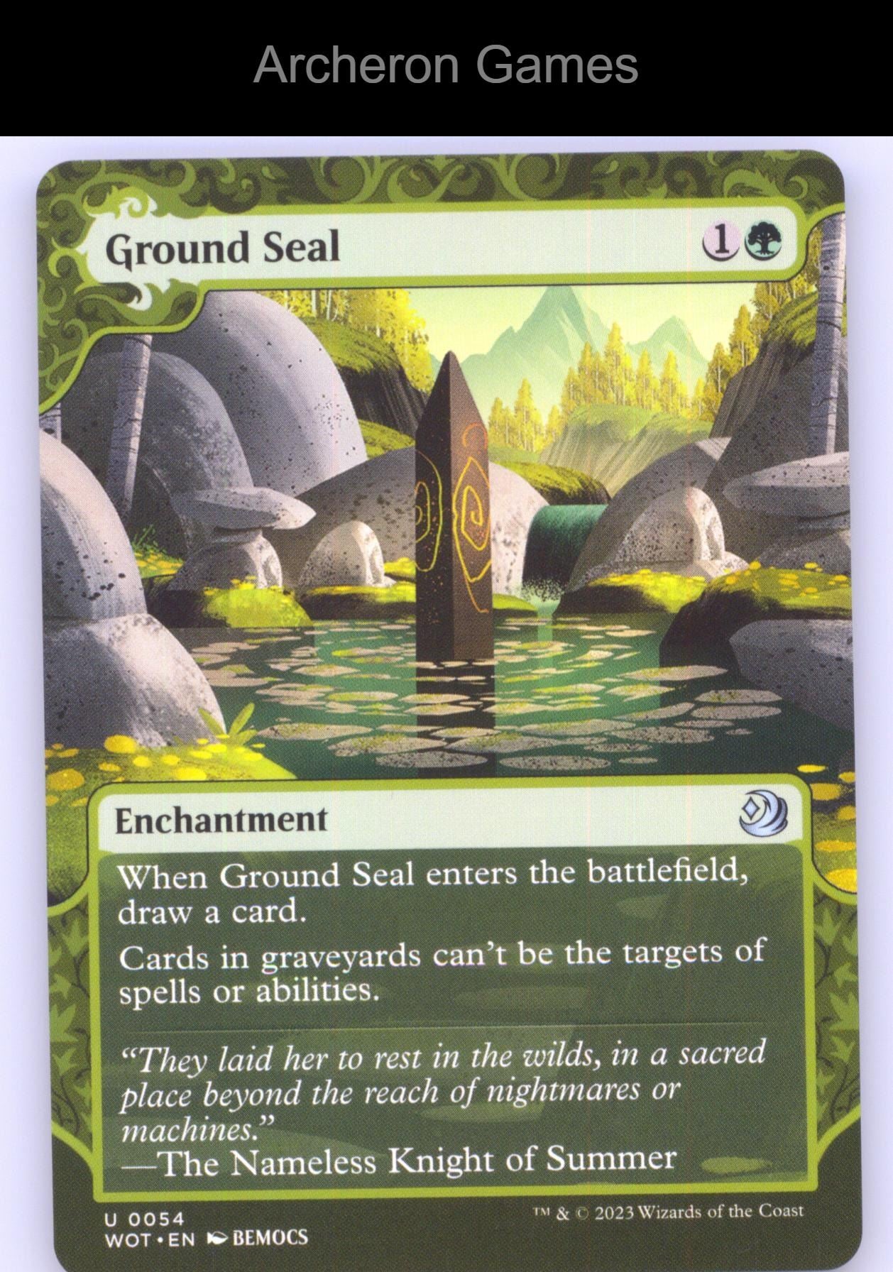 Ground Seal 54 UC MTG Card Wilds of Eldraine: Enchanting Tales