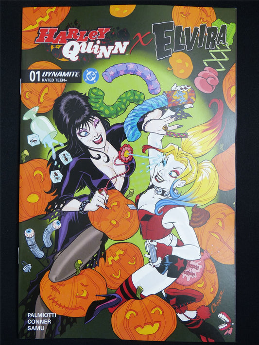 HARLEY Quinn x Elvira #1 - Dec 2025 DC Dynamite Comic #4Y7