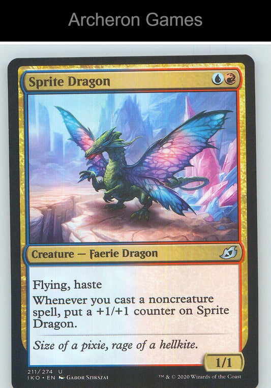 Sprite Dragon IKO 211 UC MTG Card NM/EX+
