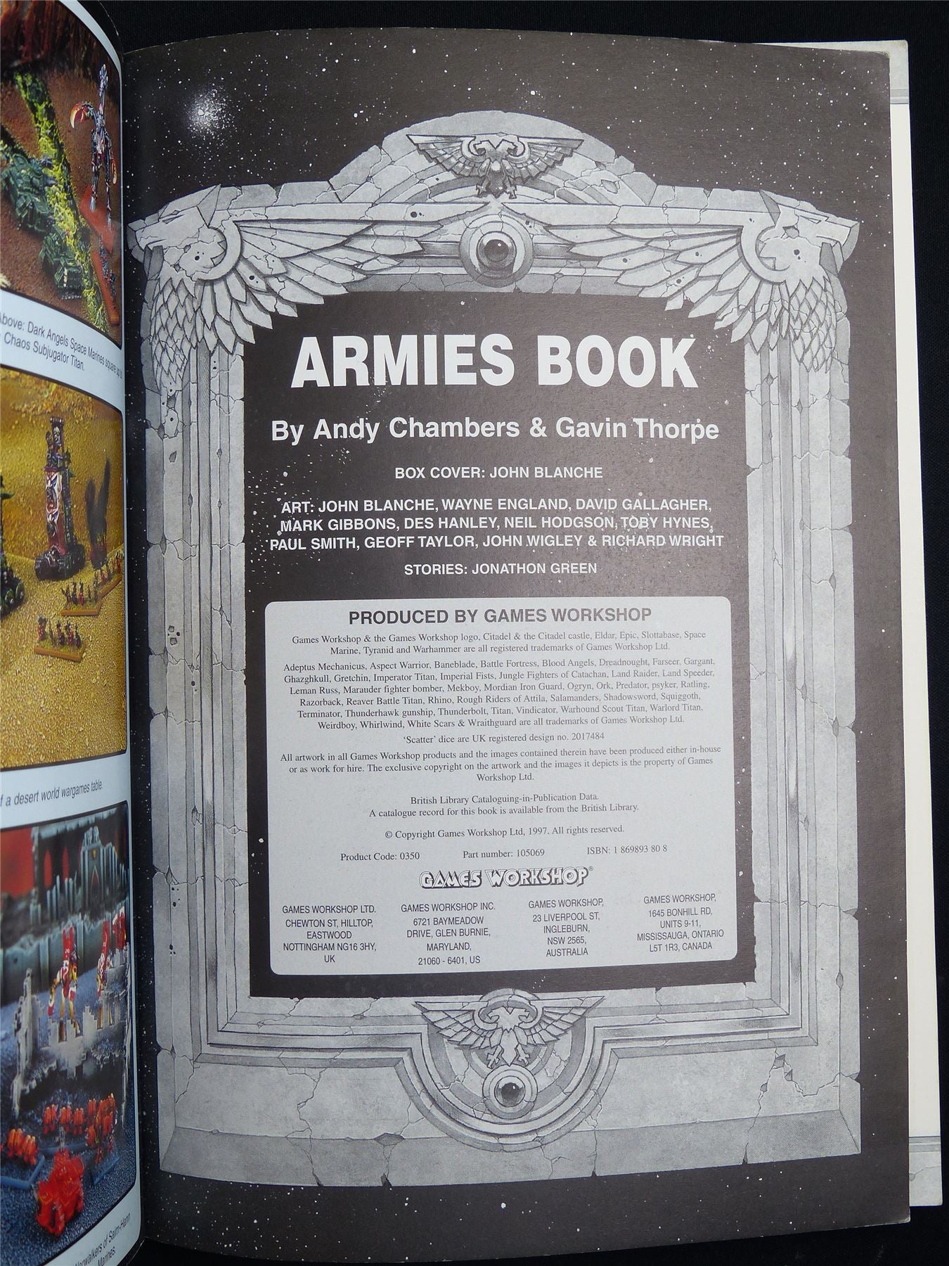 Warhammer 40000 Epic: Armies Book - Miniatures Rulebook Softback #2VQ