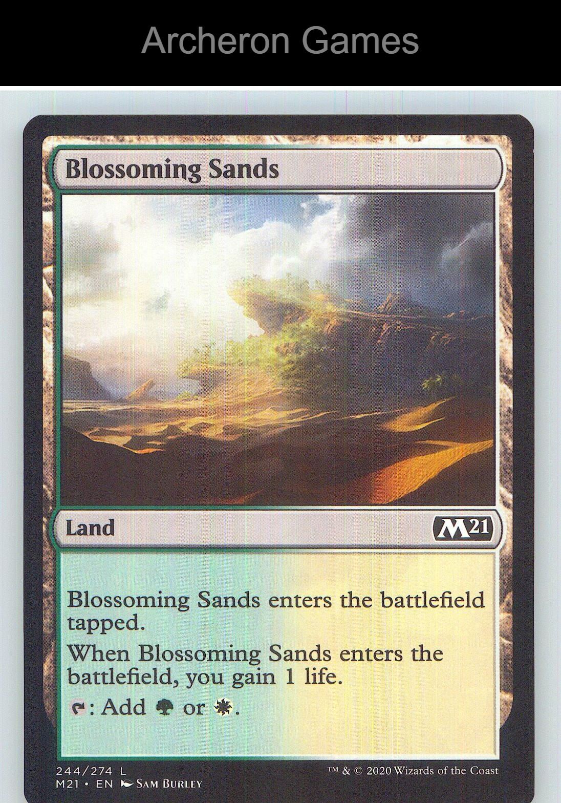 Blossoming Sands M21 244 Land MTG Card NM/EX+