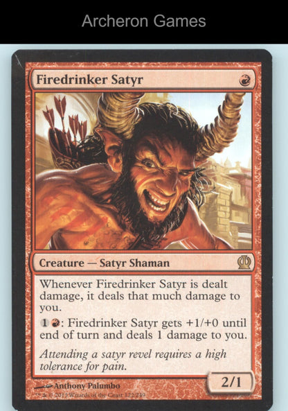 Firedrinker Satyr 122 R MTG Card Theros