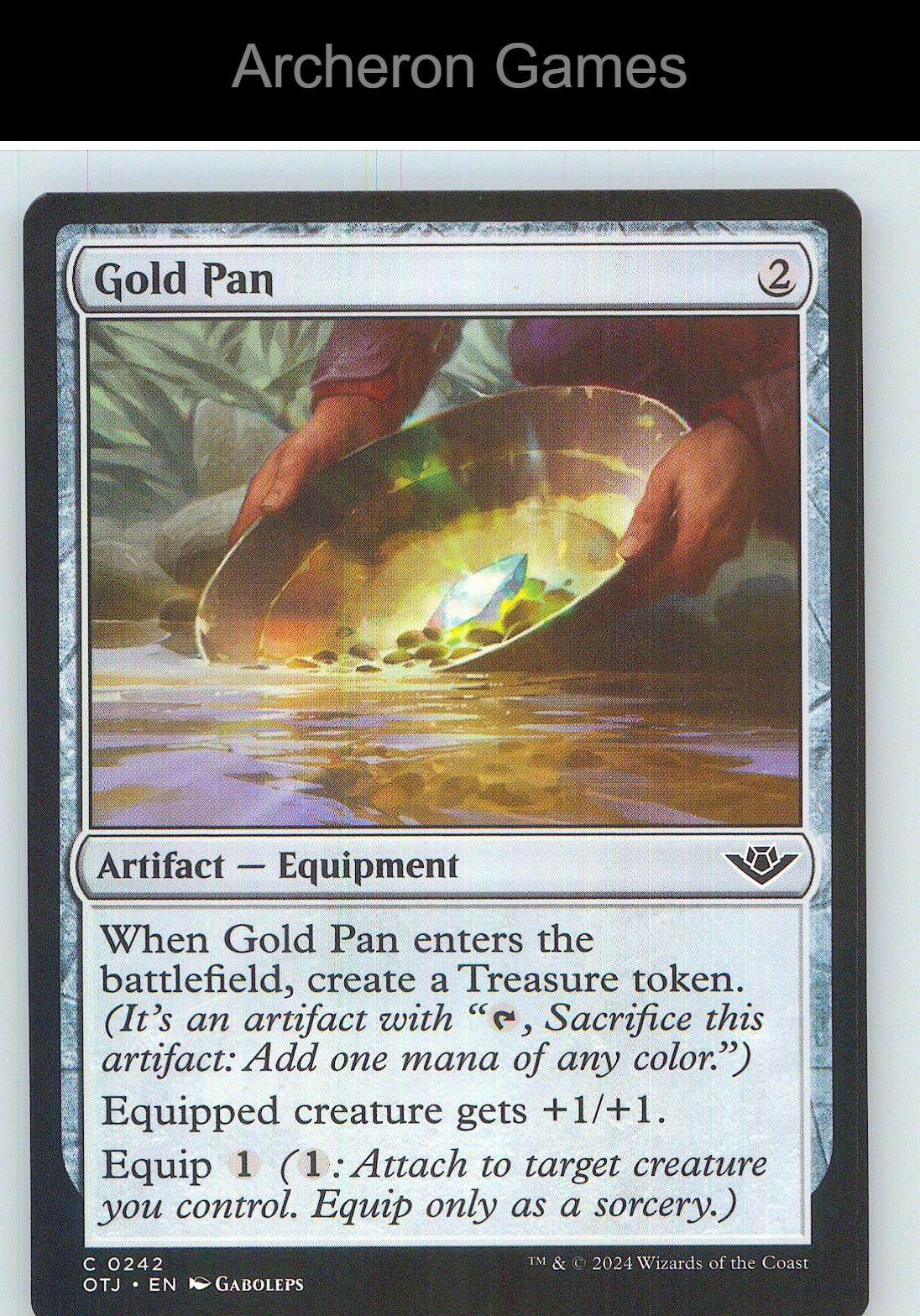 Gold Pan OTJ 242 C MTG Card NM/EX+