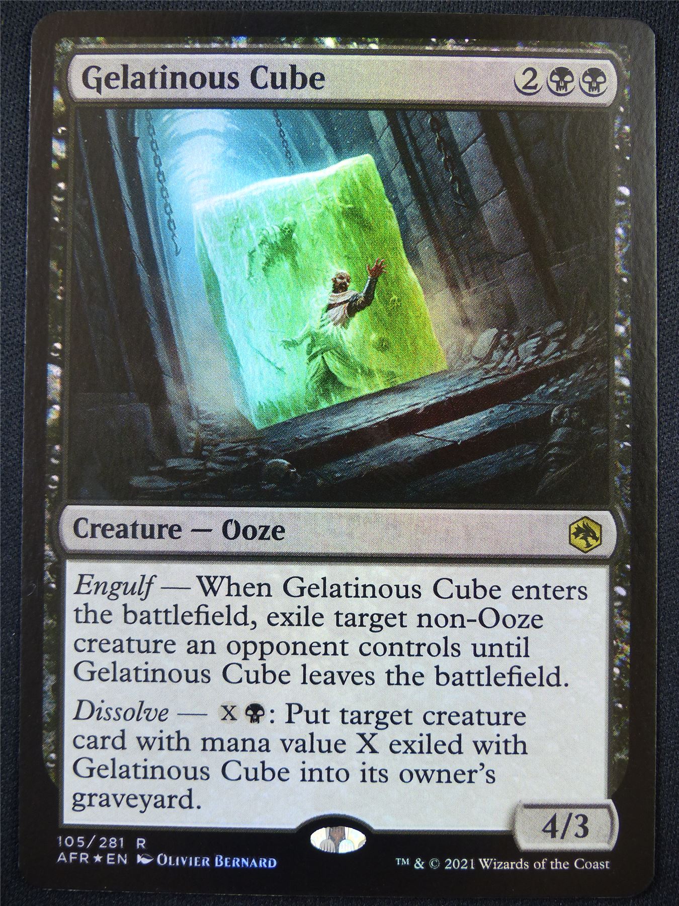 Gelatinous Cube Foil - AFR - Mtg Card #5BD