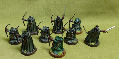 Classic Metal Farimir's Rangers painted set of 9 OOP - Warhammer Middle-Earth #2EN