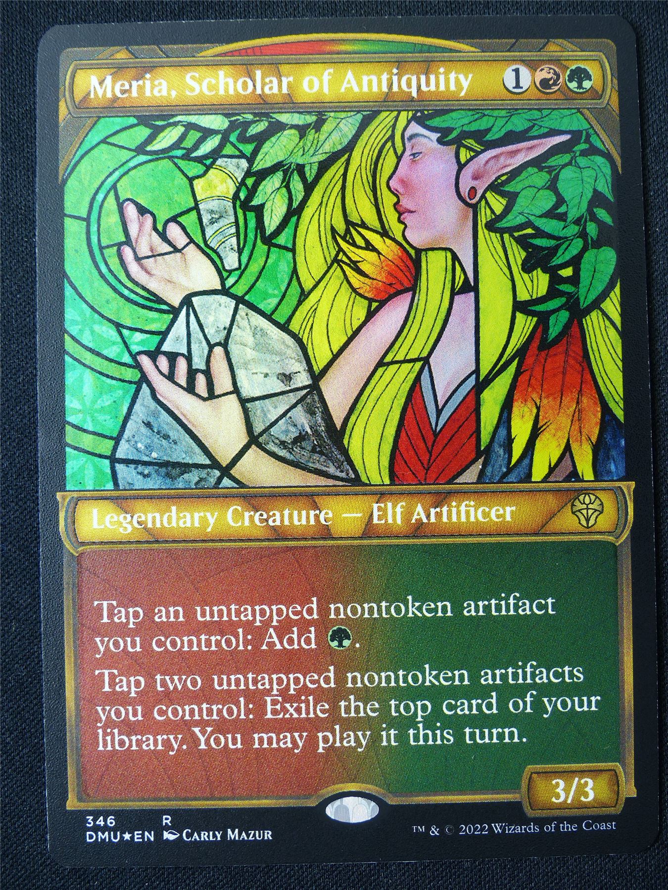 Meria Scholar of Antiquity Textured Foil - DMU - Mtg Card #2FX