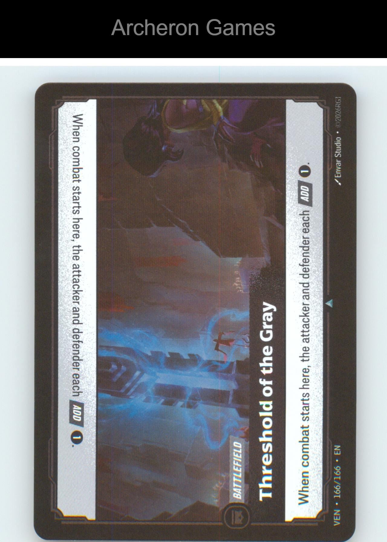 Threshold of the Gray VEN 166/166 UC Vendetta Riftbound Card Foil