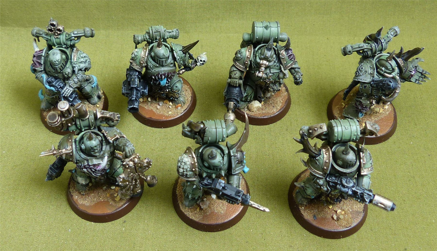 plague Marines Painted - Death Guard - Warhammer 40K #3V5