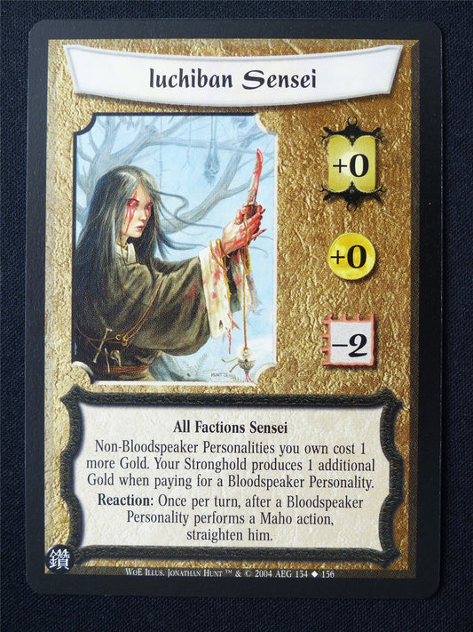 Iuchiban Sensei - WoE - Legend of the Five Rings L5R Card #11W